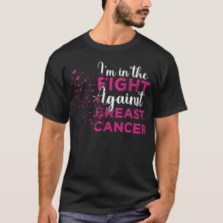 T-shirt Je suis dans la lutte contre le cancer du sein