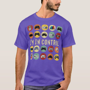 T-shirt Je suis dans le contrôle Jeux Vidéo Vintage Retro