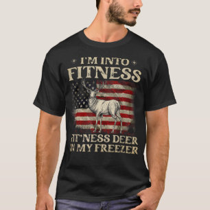 T-shirt Je suis dans le fitness Cerf fitness dans mon cong