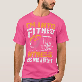 T-shirt Je Suis Dans Les Disques De Fitness Dans Un Panier