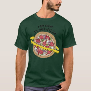 T-shirt Je suis de la planète pizza s, Pizza Planet