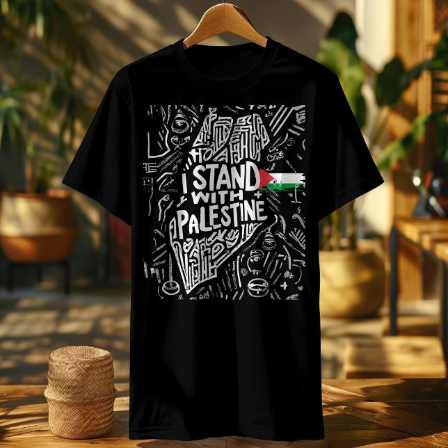 T-shirt je suis debout avec un chemisier palestine vintage (Créateur téléchargé)