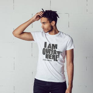 T-shirt Je Suis Dehors Ici ! Diplôme