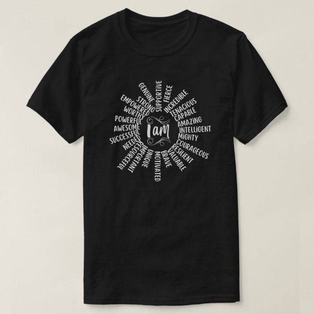 T-shirt Je Suis Des Affirmations Pour Les Femmes (Design devant)