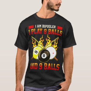T-shirt Je suis des billards drôles de boules du jeu de
