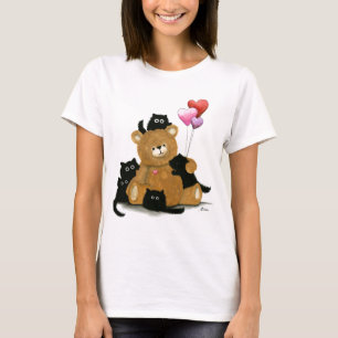 T-shirt Je suis des chats d'ours de nounours de chemise de