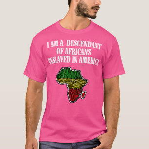 T-shirt Je suis descendant d'Africains