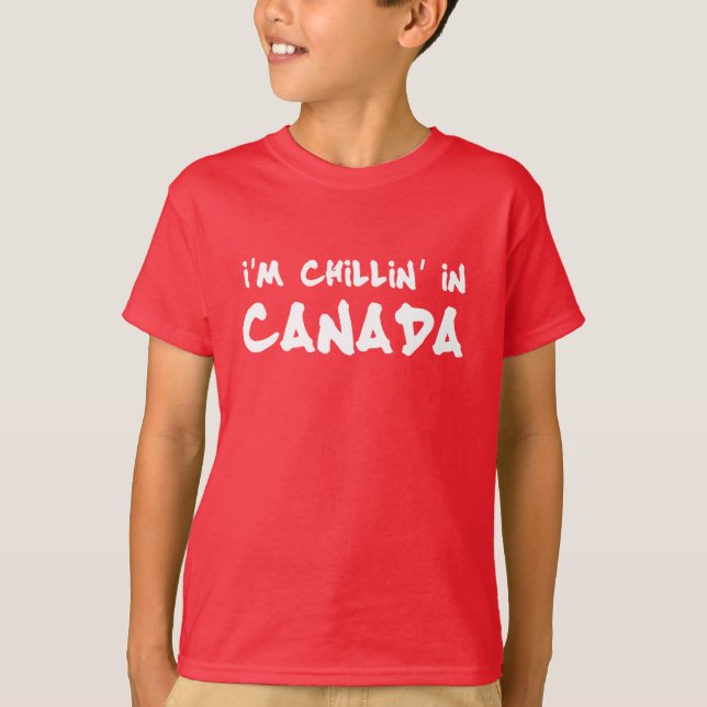 T-shirt Je suis détendu au Canada (Devant)
