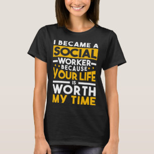 T-shirt Je Suis Devenu Responsable Coque Travailleur Socia