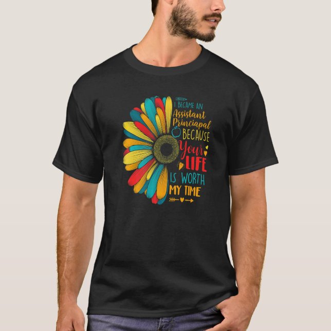 T-shirt Je Suis Devenue Directrice Adjointe Parce Que Votr (Devant)