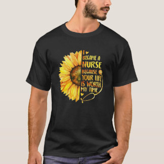 T-shirt Je Suis Devenue Infirmière Parce Que Votre Vie Vau