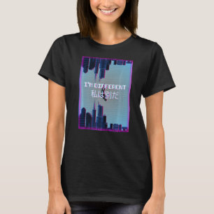 T-shirt Je suis différent Vaporwave esthétique 90's