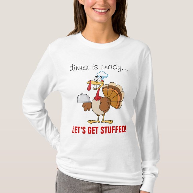 T-shirt Je suis dîner tout préparé de thanksgiving (Devant)