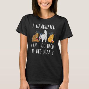 T-shirt Je Suis Diplômé Puis-Je Retourner Au Lit Maintenan