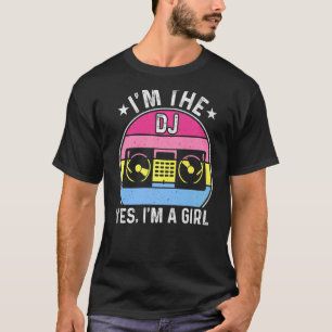 T-shirt Je suis DJ Girl Lady DJ Disc Jockey Jockey Music P