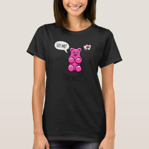 T-shirt Je suis Doux Mangez-moi Cool Colorful Gummy Ours C