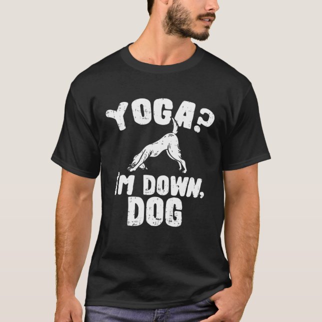 T-shirt Je suis Down Dog Yoga (Devant)