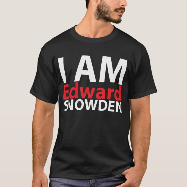 T-shirt Je suis Edouard Snowden (Devant)