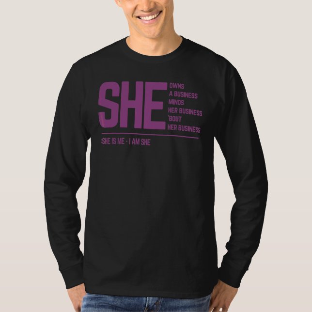T-shirt Je Suis Elle Entrepreneur (Devant)