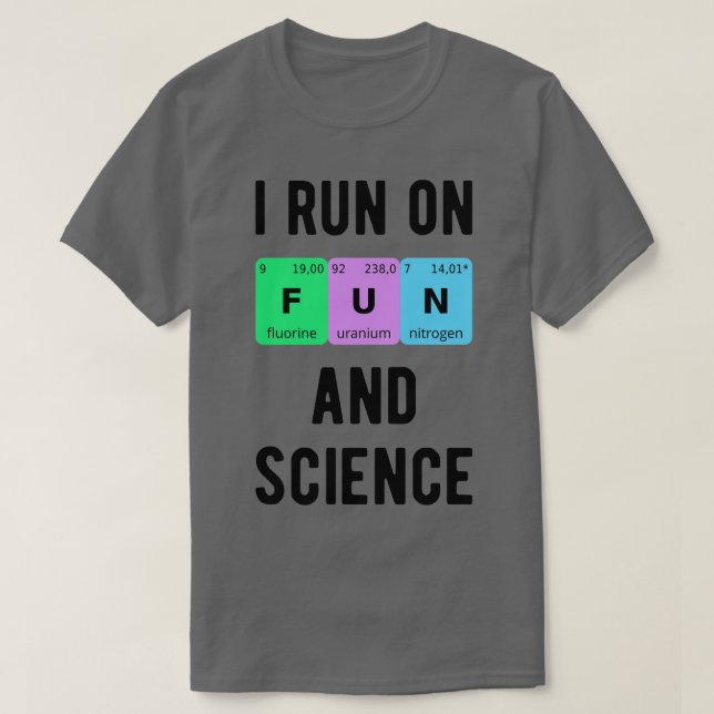 T-shirt Je Suis En Cours De Fun Et Science II (Design devant)