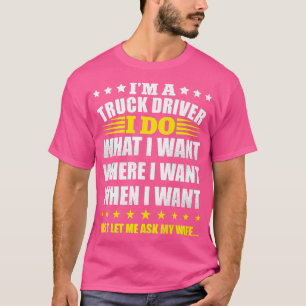 T-shirt Je suis en détresse Je suis conducteur de camion J