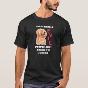 T-shirt Je suis en fait des gens mal Je pense juste que je