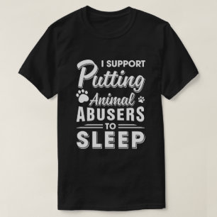 T-shirt Je Suis En Faveur Du Fait Que Les Abuseurs D'Anima