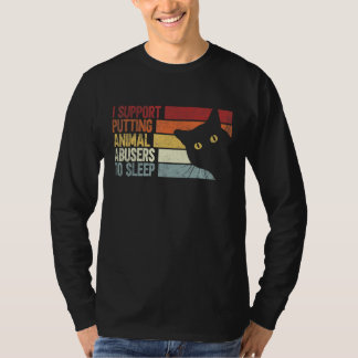 T-shirt Je Suis En Faveur Du Sommeil Des Abuseurs D'Animau