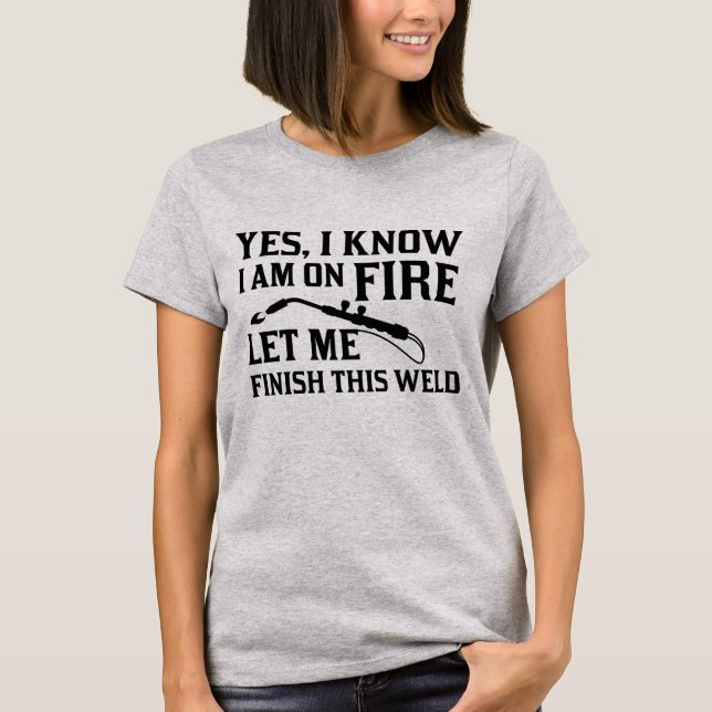 T-shirt Je Suis En Feu (Devant)