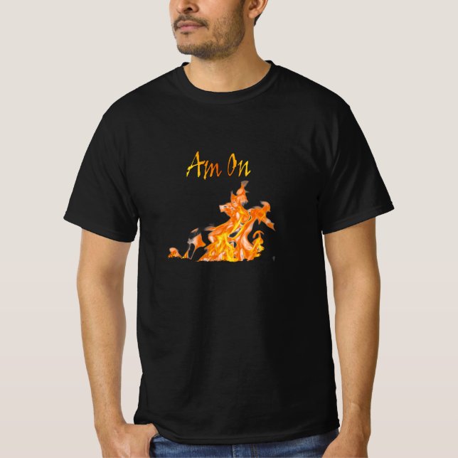 T-shirt Je suis en feu réel (Devant)