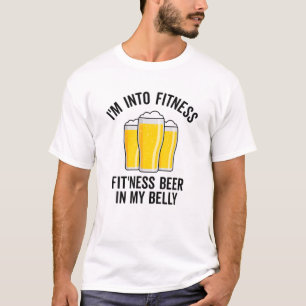 T-shirt Je Suis En Fitness Ajustant Cette Bière Dans Mon B