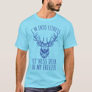 T-shirt Je suis en forme de cerf dans mon congélateur drôl