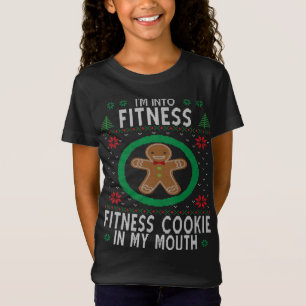 T-Shirt Je suis en forme de Noël laid Gingerbread Homme Fu