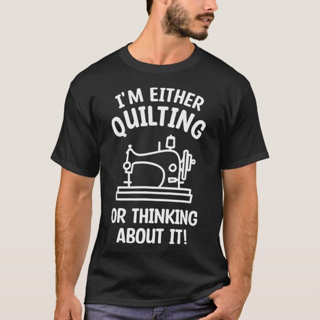 T-SHIRT JE SUIS EN TRAIN DE COUDRE UNE COUVERTURE OU DE PE (Devant)