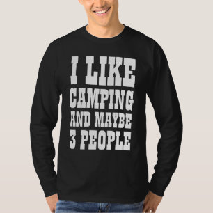 T-SHIRT JE SUIS FAN DE RANDONNÉE ET PEUT-ÊTRE 3 PERSONNES