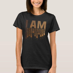 T-shirt Je Suis Femme Noire Éduquée Mélanine Mois de l'His