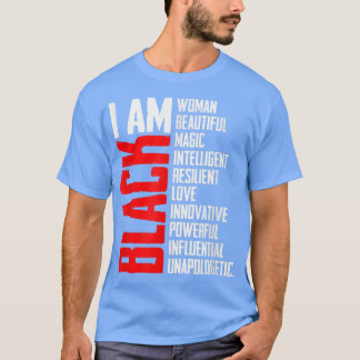 T-shirt Je Suis Femme Noire Histoire Noire Mois Éducation 