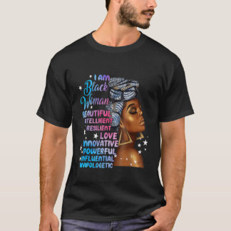 T-shirt Je suis femme noire Mois de l'histoire des Noirs A