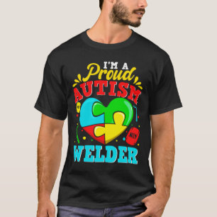 T-shirt Je Suis Fier Autisme Souder Puzzle Coeur Autiste S