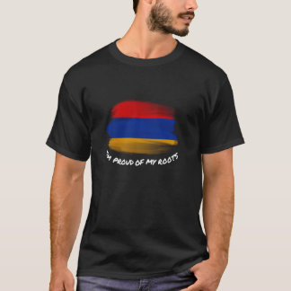 T-shirt Je suis fier de mes racines - Drapeau vintage de l