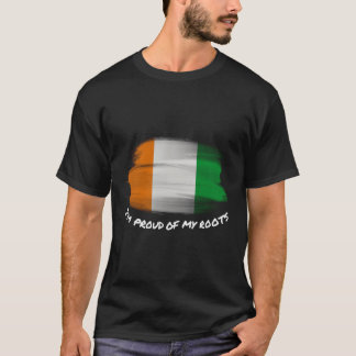 T-shirt Je Suis Fier De Mes Racines - Drapeau Vintage De L