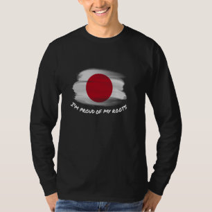 T-shirt Je suis fier de mes racines - Drapeau vintage du J