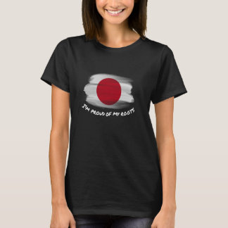 T-shirt Je suis fier de mes racines - Drapeau vintage du J