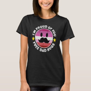 T-shirt Je Suis Fier De Vous Libérez Papa Encarré Lesbienn