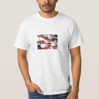 T-shirt Je suis fier d'être les USA Citzen