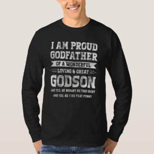 T-shirt Je suis fier parrain de filleul parrain marraine f