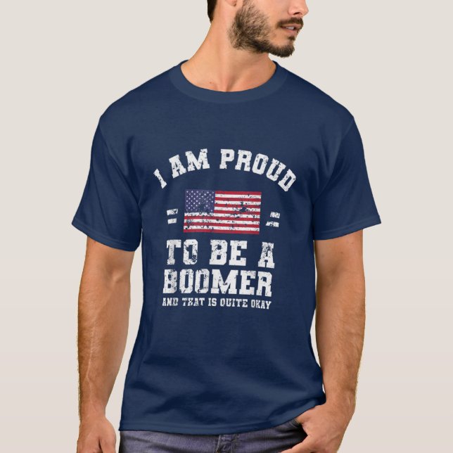 T-shirt Je Suis Fière D'Être Un Boomer (Devant)