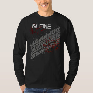 T-shirt Je suis Fine Tire Track Premium