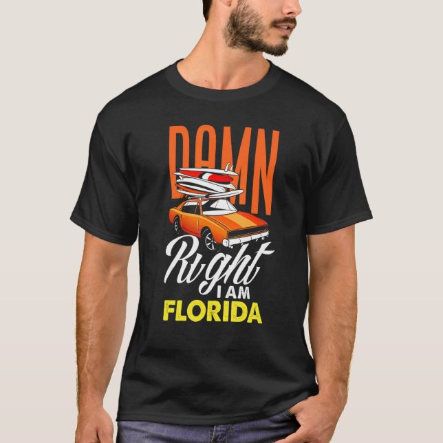 T-shirt Je Suis Florida Surfing Florida (Devant)