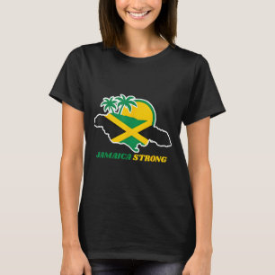 T-shirt Je suis fort en Jamaïque J'aime le drapeau jamaïca
